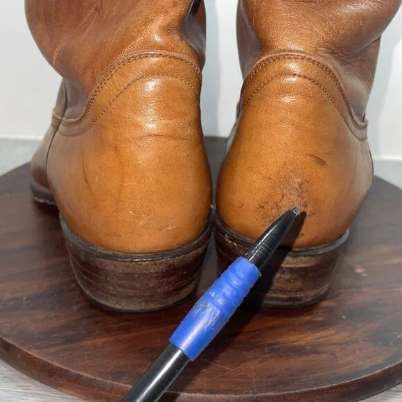 TONY LAMA Men’s Size 9 D Brown Soft Leather Western Cowboy Boots 5034