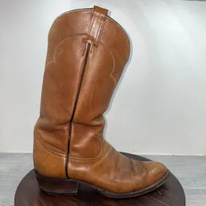 TONY LAMA Men’s Size 9 D Brown Soft Leather Western Cowboy Boots 5034