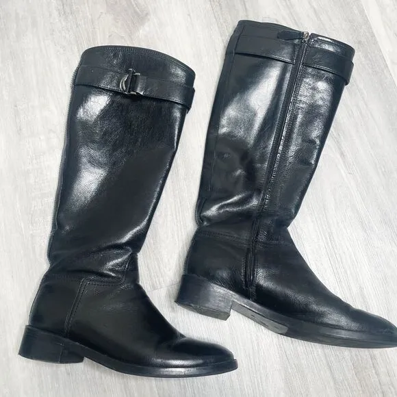 Tory Burch Black Leather Boots