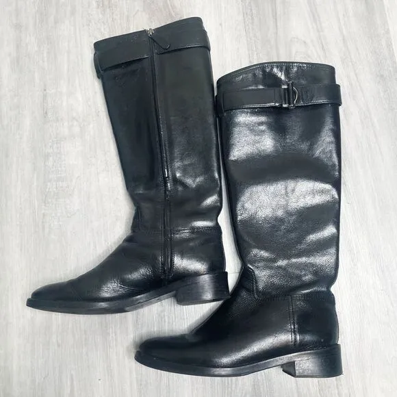 Tory Burch Black Leather Boots