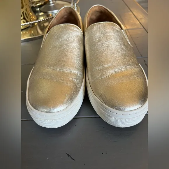 Tory Burch Gold Slip-On Women's Shoes Size 7