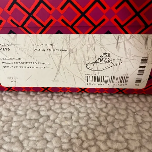 Tory Burch Miller Embroidered Sandals