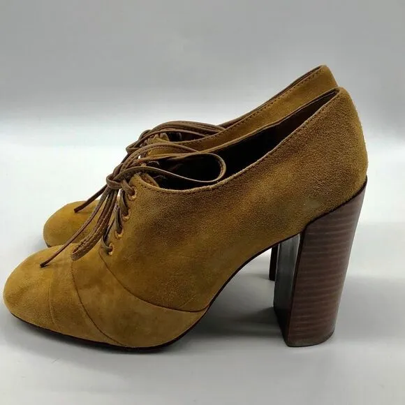 Tory Burch Stella Solid Oxford Leather Suede