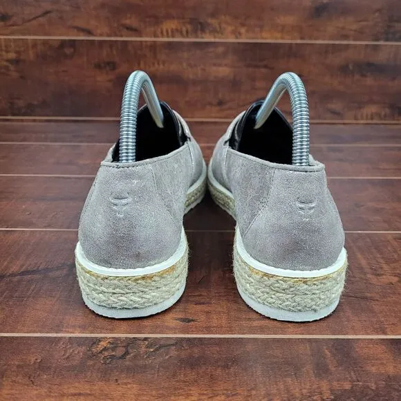 Trask Cailyn Metallic Leather Espadrille Platform Slip-On Shoes Womens Size 10