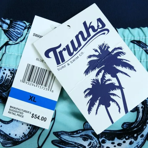 Trunks Surf and Swim Co. Men’s Bathing Suit Fish XL NWT