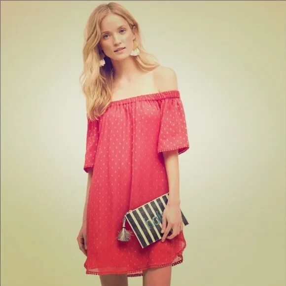 TRYB Andorra Anthropologie Strapless Mini Dress Medium