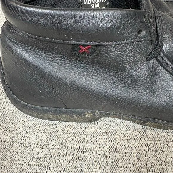 Twisted X Chukka Boots Comfort Casual Black Leather Men Size 9M