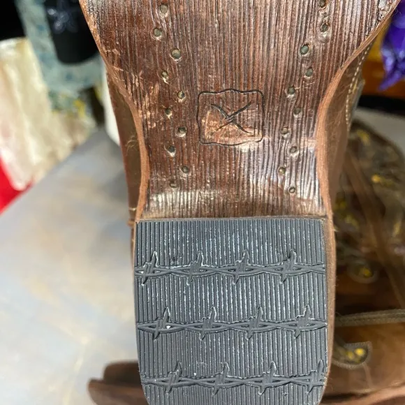 Twisted X Steppin Out‎ western boots, women’s, leather upper size 7 B
