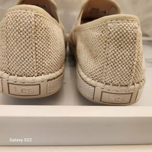 UGG &quot;Luciah&quot; Woven/Canvas Slip on Sneakers. NIB. Size 6