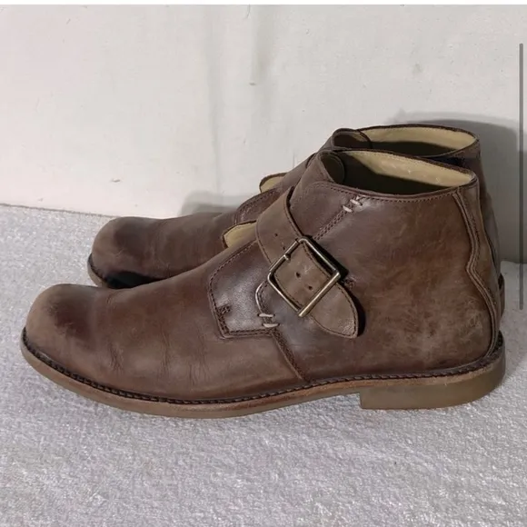 UGG Australia Graham Espresso Leather Ankle Boots 9.5