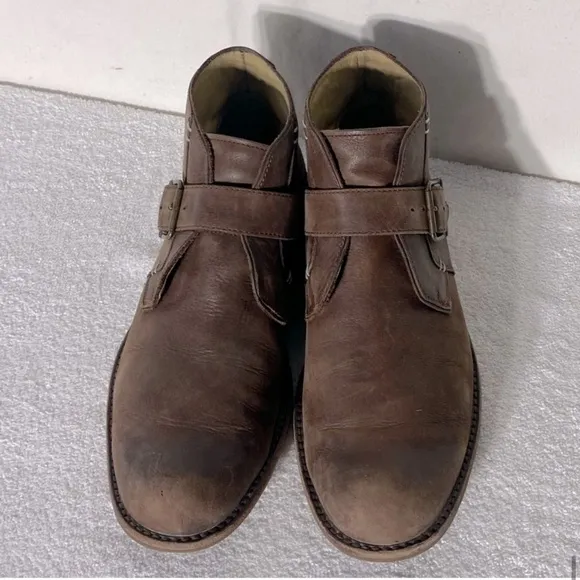 UGG Australia Graham Espresso Leather Ankle Boots 9.5