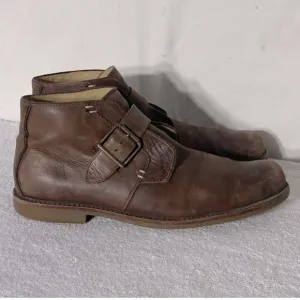UGG Australia Graham Espresso Leather Ankle Boots 9.5