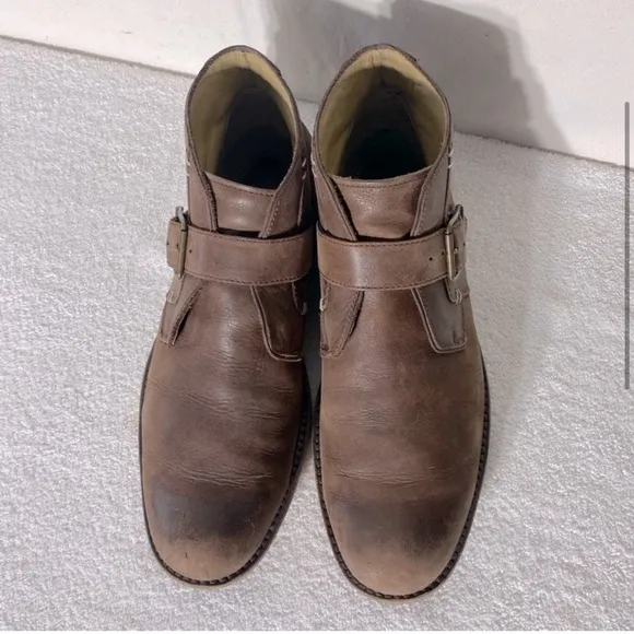 UGG Australia Graham Espresso Leather Ankle Boots 9.5