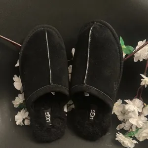 UGG Black Suede Slip-On Shoes