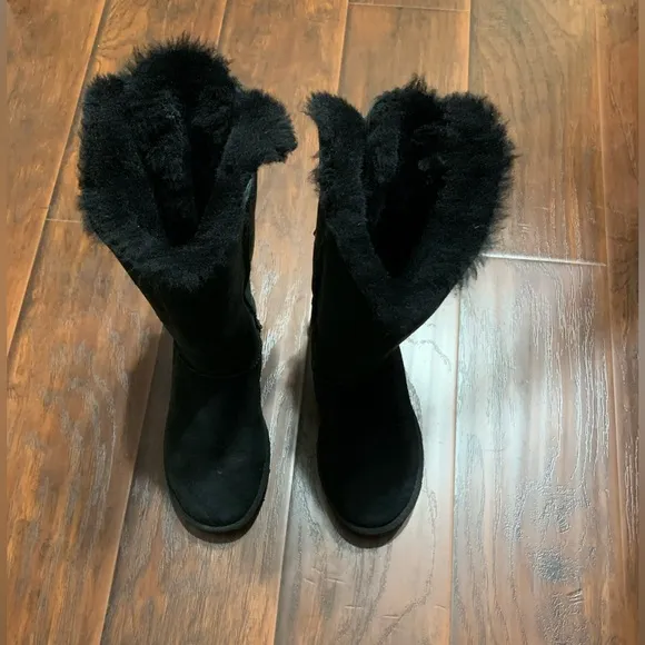 UGG Black Suede Women's Boots