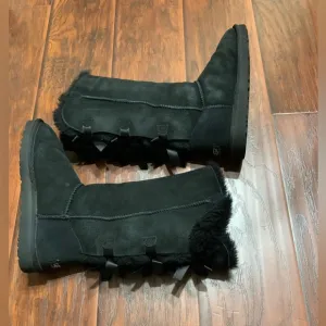 UGG Black Suede Women's Boots