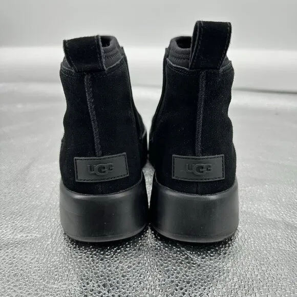 UGG BOOTS shoes boots bootie boom ankle platform classic black suede 7