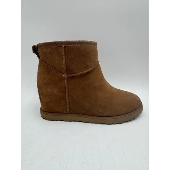 UGG CLASSIC FEMME MINI Women's NEW Boot Brown US Size 6 Medium (1104609)