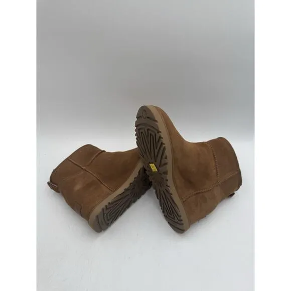 UGG CLASSIC FEMME MINI Women's NEW Boot Brown US Size 6 Medium (1104609)
