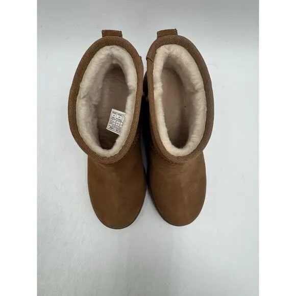 UGG CLASSIC FEMME MINI Women's NEW Boot Brown US Size 6 Medium (1104609)