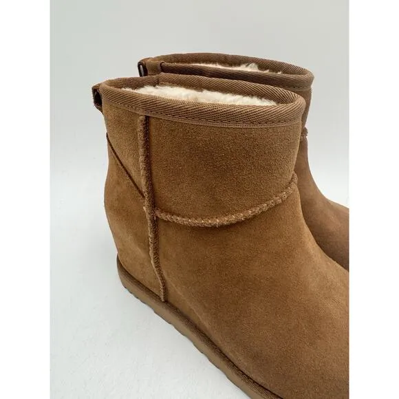 UGG CLASSIC FEMME MINI Women's NEW Boot Brown US Size 6 Medium (1104609)