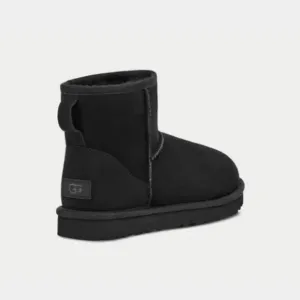 UGG Classic mini ii boot, black, size 9 or 10, new in box