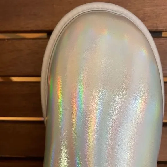 UGG Classic Mini Iridescent Glacier Grey Boots USA Women Size 8/UK 6/EU 39