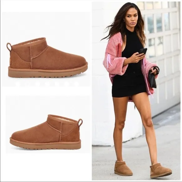 UGG | Classic Ultra Mini Boots In Chestnut NEW All Sizes