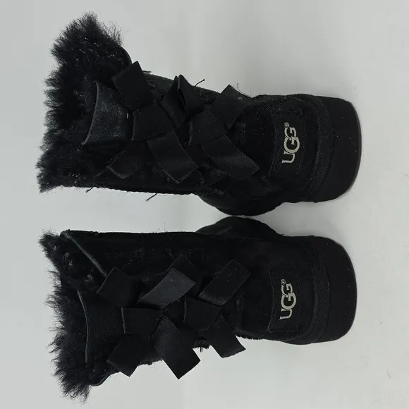 UGG Kids Black Boots Toddler Girl Size 8