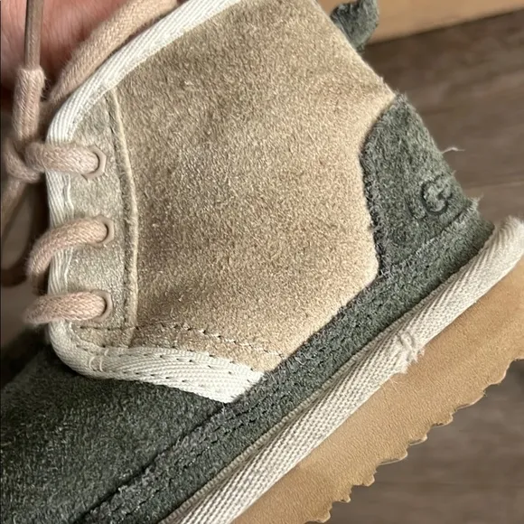 UGG Kids' Olive Green and Tan Boots