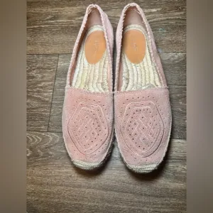 UGG Ladies Heidi Perforated Slip On Shoes Loafers in Pink