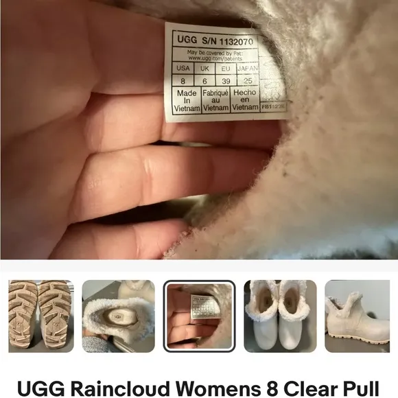 UGG Women's Raincloud Boots - Cream