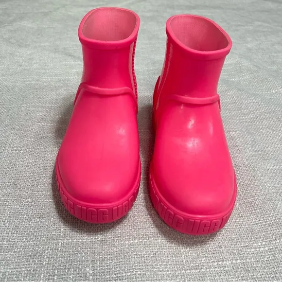 Uggs Youth Girls Rain Boots Size 1 Taffy Pink  Drizlita Tpe New Without Box