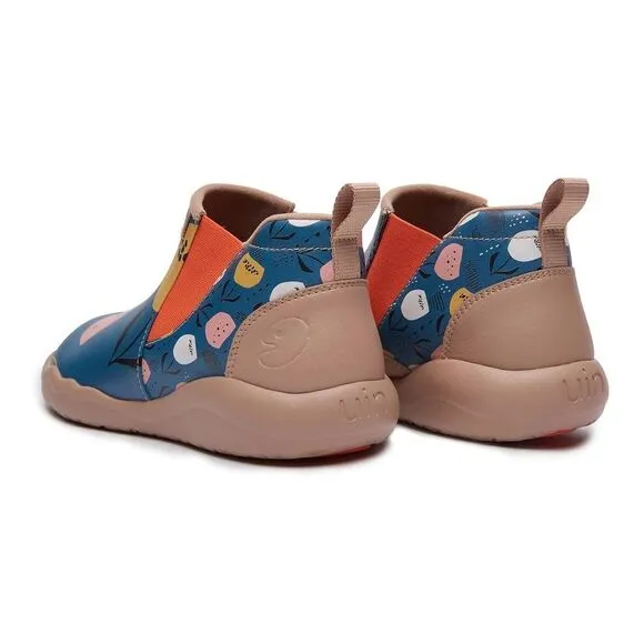 UIN Women's High Top Ankle Boots Walking Shoes (Flower In the Lake)New No Box