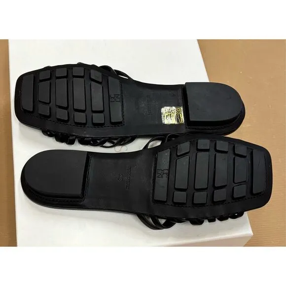 ULLA JOHNSON  Althea Cage Slide Shoes in Black NWB Size 38