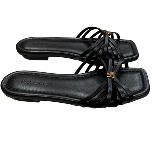 ULLA JOHNSON  Althea Cage Slide Shoes in Black NWB Size 38