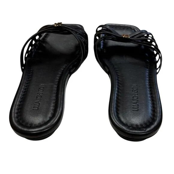 ULLA JOHNSON  Althea Cage Slide Shoes in Black NWB Size 38
