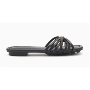 ULLA JOHNSON  Althea Cage Slide Shoes in Black NWB Size 38