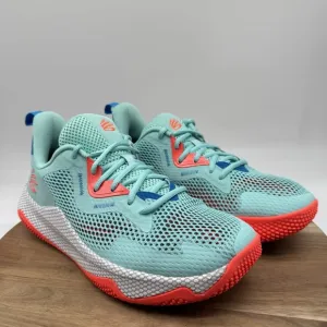 Under Armour 3026899 300 UA Curry Hovr Splash 3 Blue White Shoes Mens Sz‎ 11 EUC