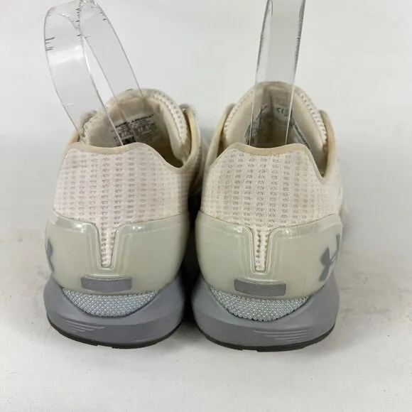 Under Armour Hovr Sonic 2 Sneakers Women's 8 White Mesh Lace Up Athletic Shoes