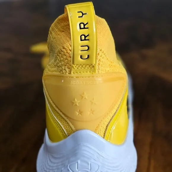 Under Armour Curry 8 Flow Yellow Smooth Butter Basketball Shoes 10 3024785-700