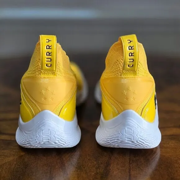 Under Armour Curry 8 Flow Yellow Smooth Butter Basketball Shoes 10 3024785-700