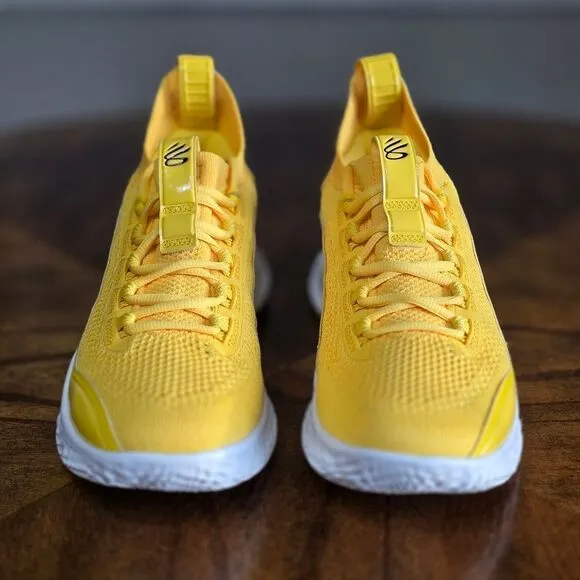 Under Armour Curry 8 Flow Yellow Smooth Butter Basketball Shoes 10 3024785-700