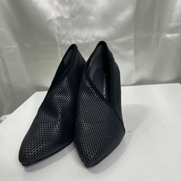 United Nude Elegant Black Mesh Heels, worn once, only inside, size 39