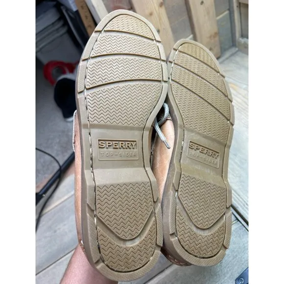 US8.5 Sperry Mens Leeward 2 Eye Boat Shoe SAHARA 0777894 loafer
