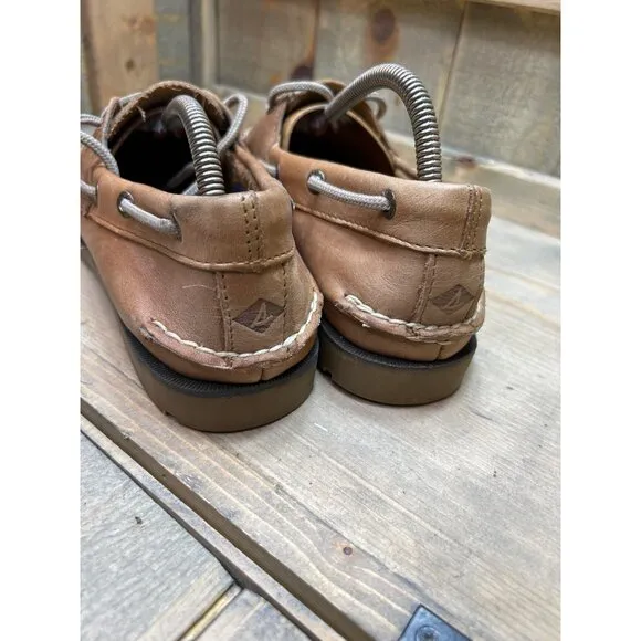US8.5 Sperry Mens Leeward 2 Eye Boat Shoe SAHARA 0777894 loafer