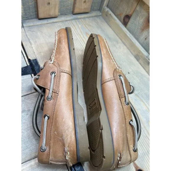 US8.5 Sperry Mens Leeward 2 Eye Boat Shoe SAHARA 0777894 loafer
