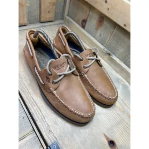 US8.5 Sperry Mens Leeward 2 Eye Boat Shoe SAHARA 0777894 loafer