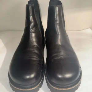 Used Birkenstock Black Leather Boots sz 40 9-9.5