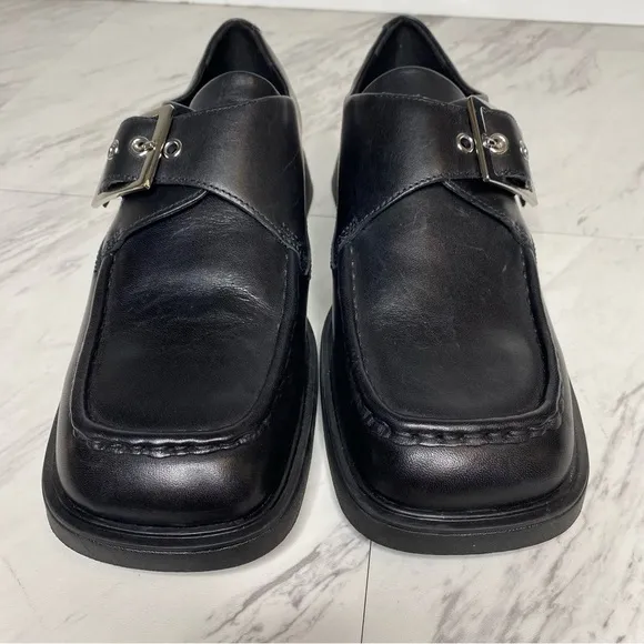 Vagabond Jaclyn Monk Balck Leather Shoe 10